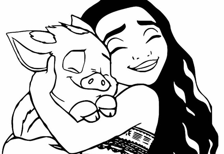 desenhos moana e maui para imprimir