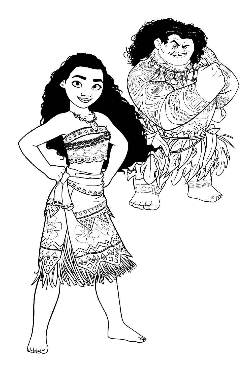 download desenhos moana e maui