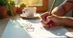 Desenho para desenhar fácil: como rabiscos viram arte em 5 minutos