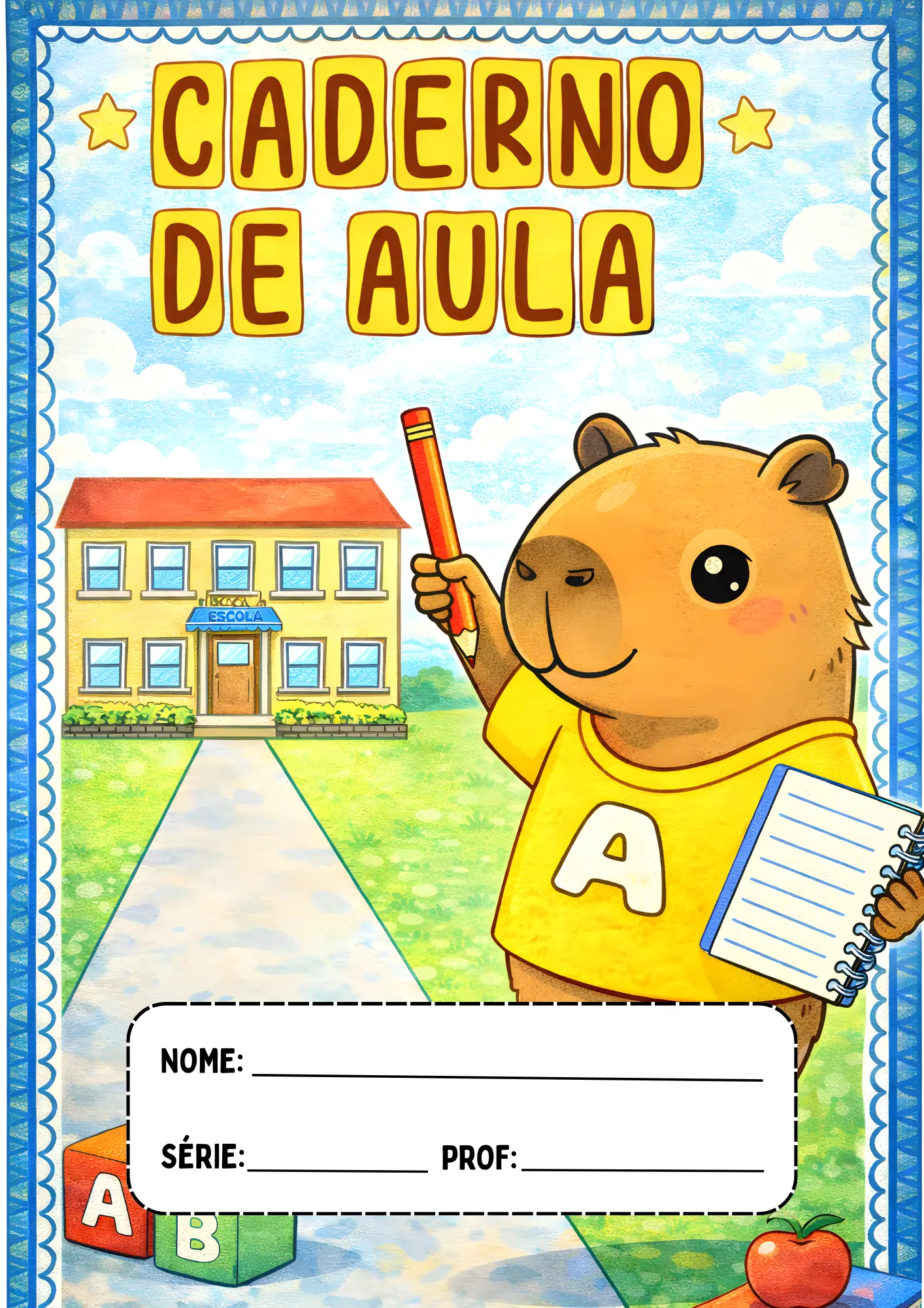 inspiração capa caderno jovem