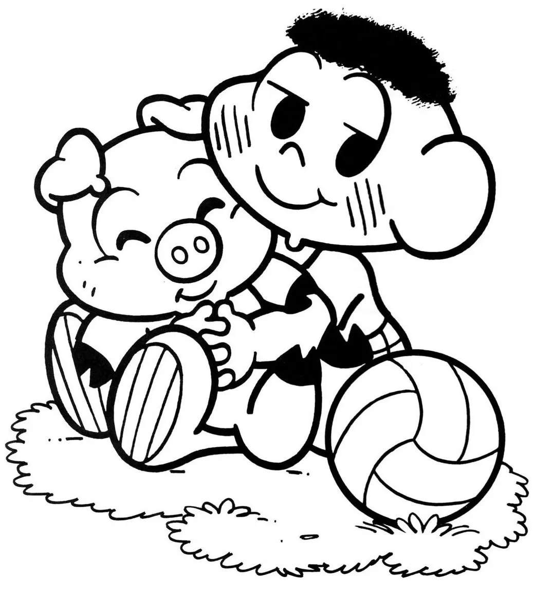 desenho do Cebolinha para colorir