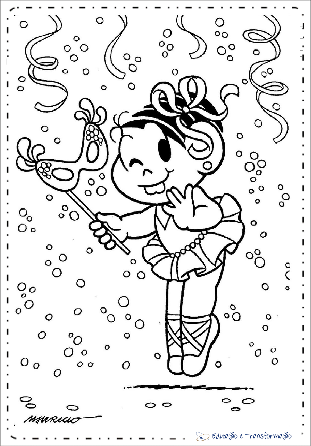 Turma da Mônica para colorir e imprimir