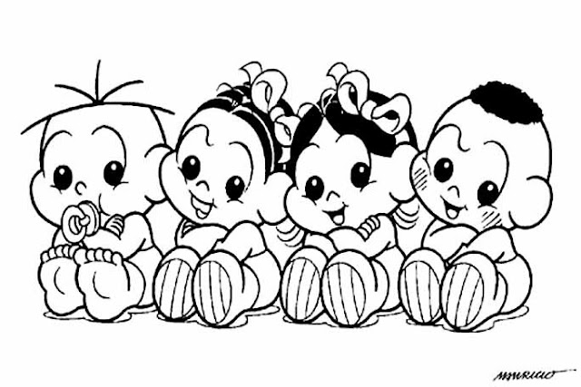 imagens da Turma da Mônica para pintar