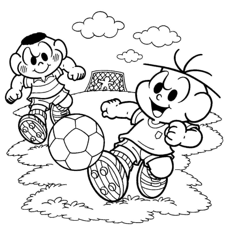 desenhos da Turma da Mônica para atividades infantis