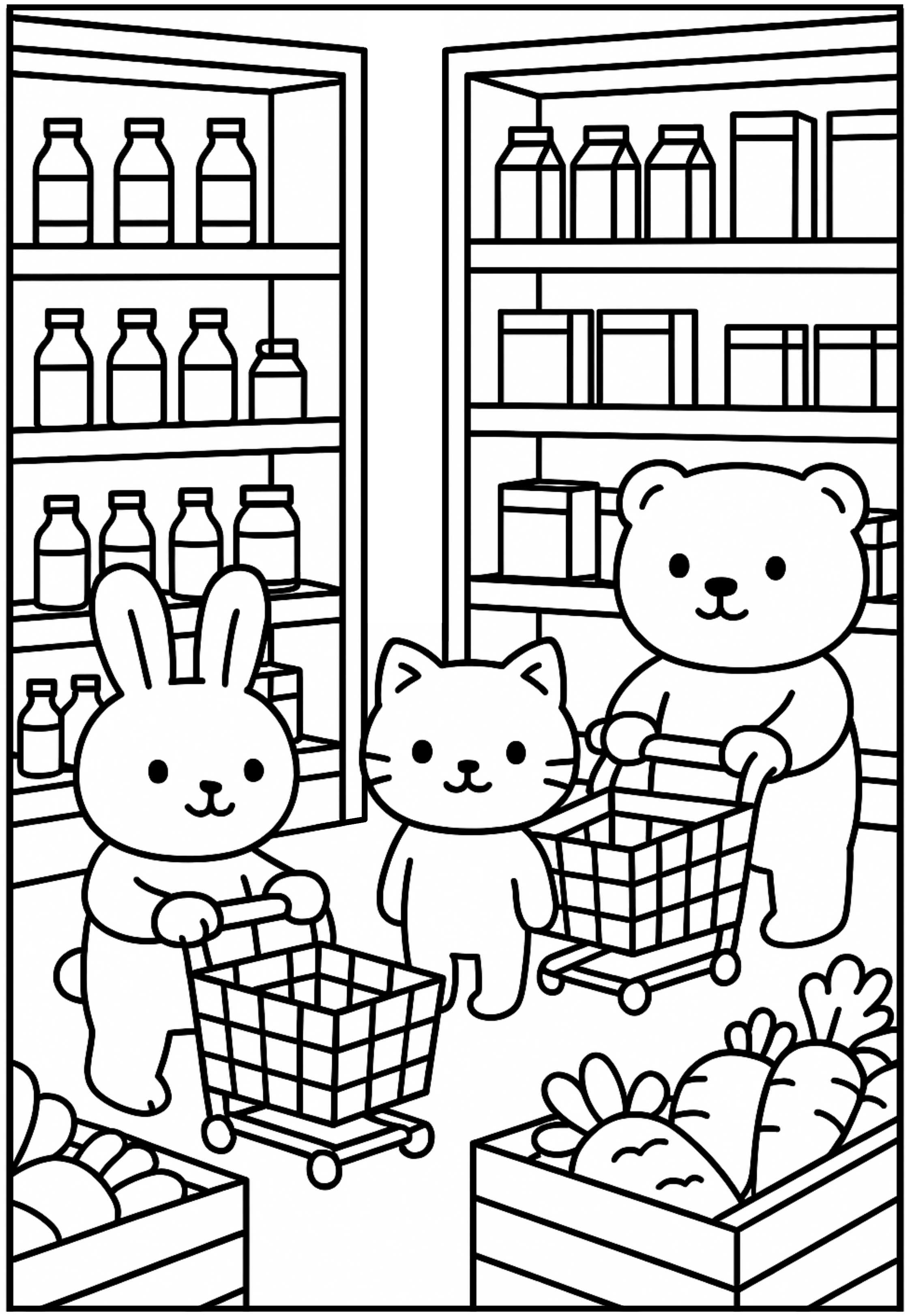 desenhos de bichinhos fofos para pintar