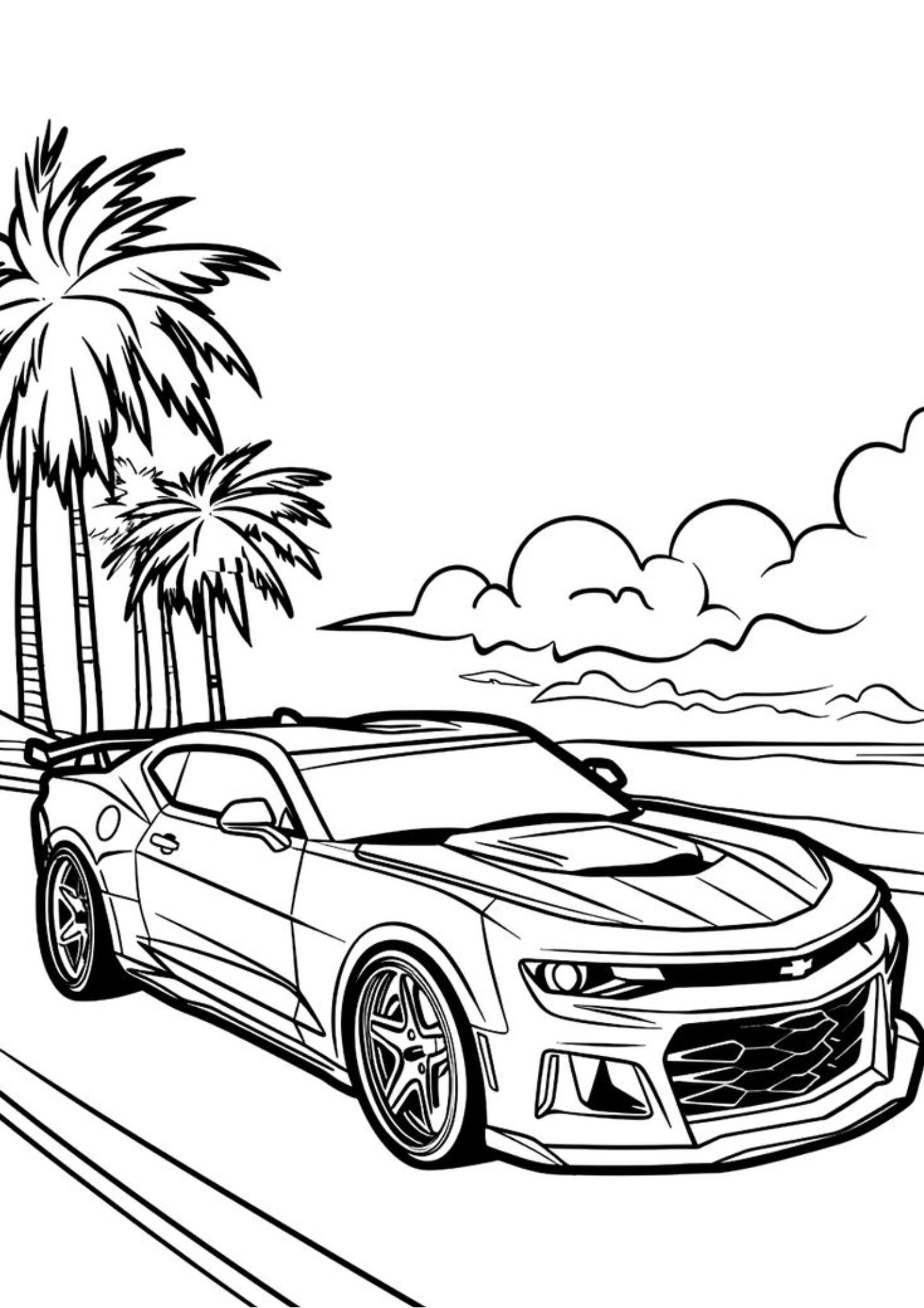 carros para colorir e imprimir grátis