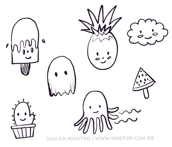 desenhos fáceis vs desenhos difíceis