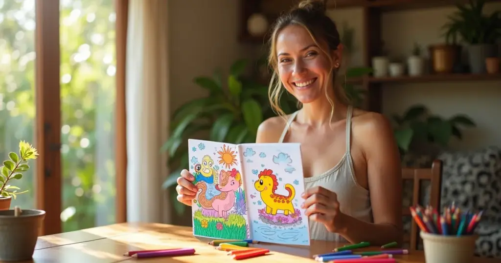 27 Ideias de Desenhos Fofos para Colorir que Relaxam e Desenvolvem