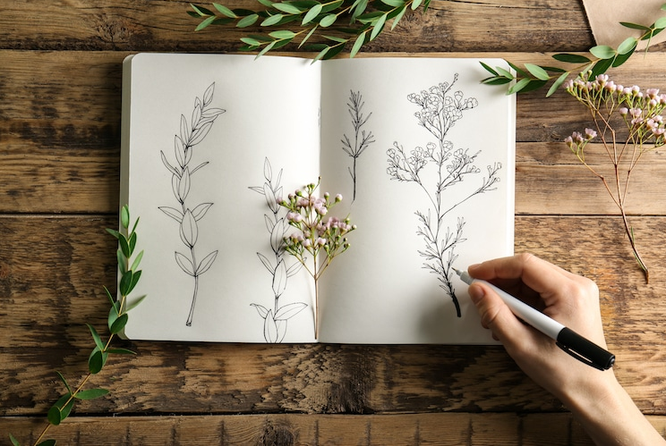ideias inspiradoras de desenhos para caderno