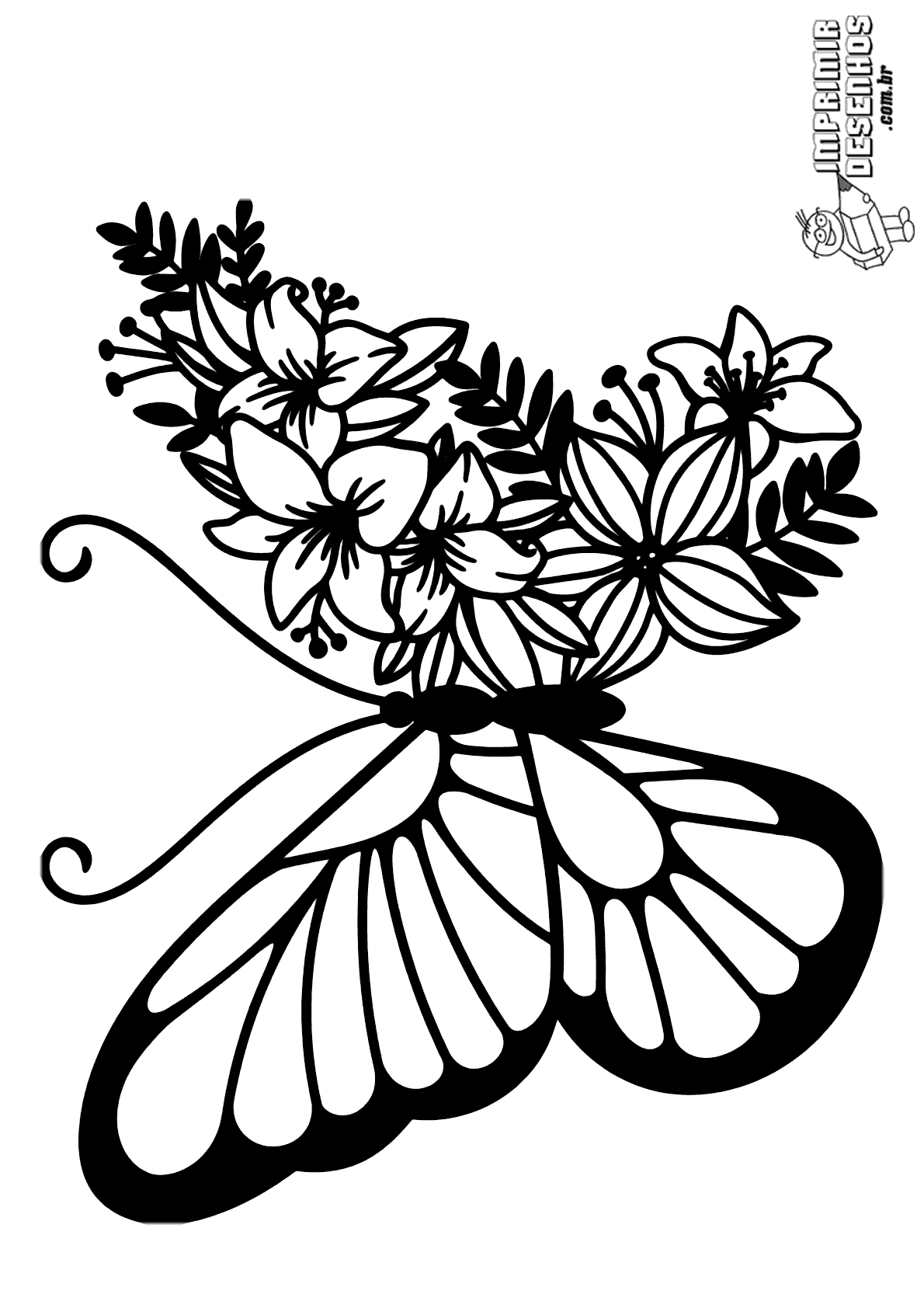 flores para colorir para adultos
