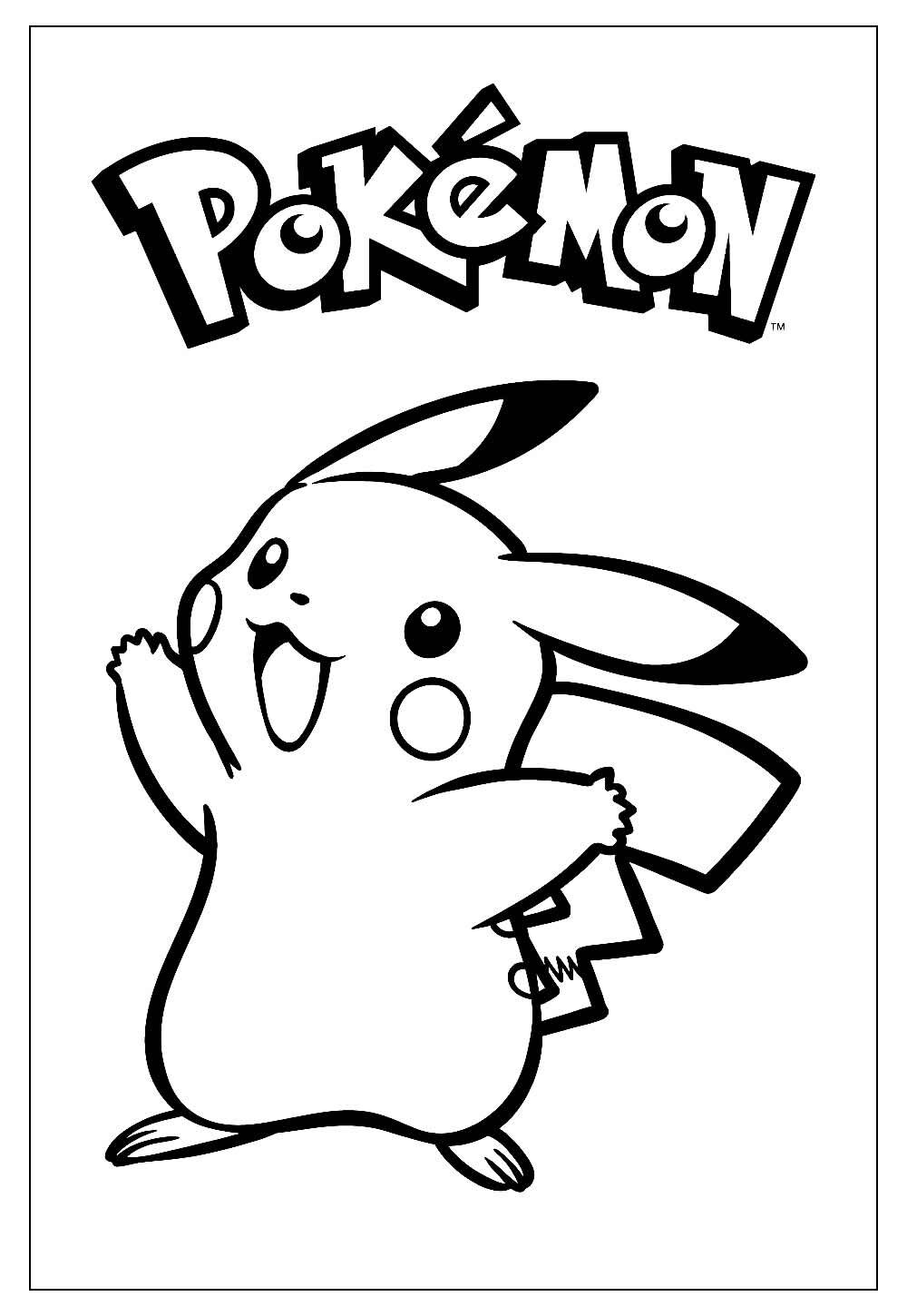 pikachu para colorir online
