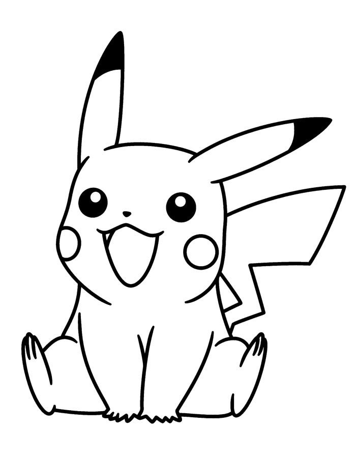pikachu para colorir online