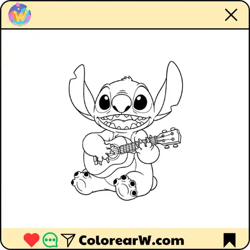 desenhos para colorir stitch