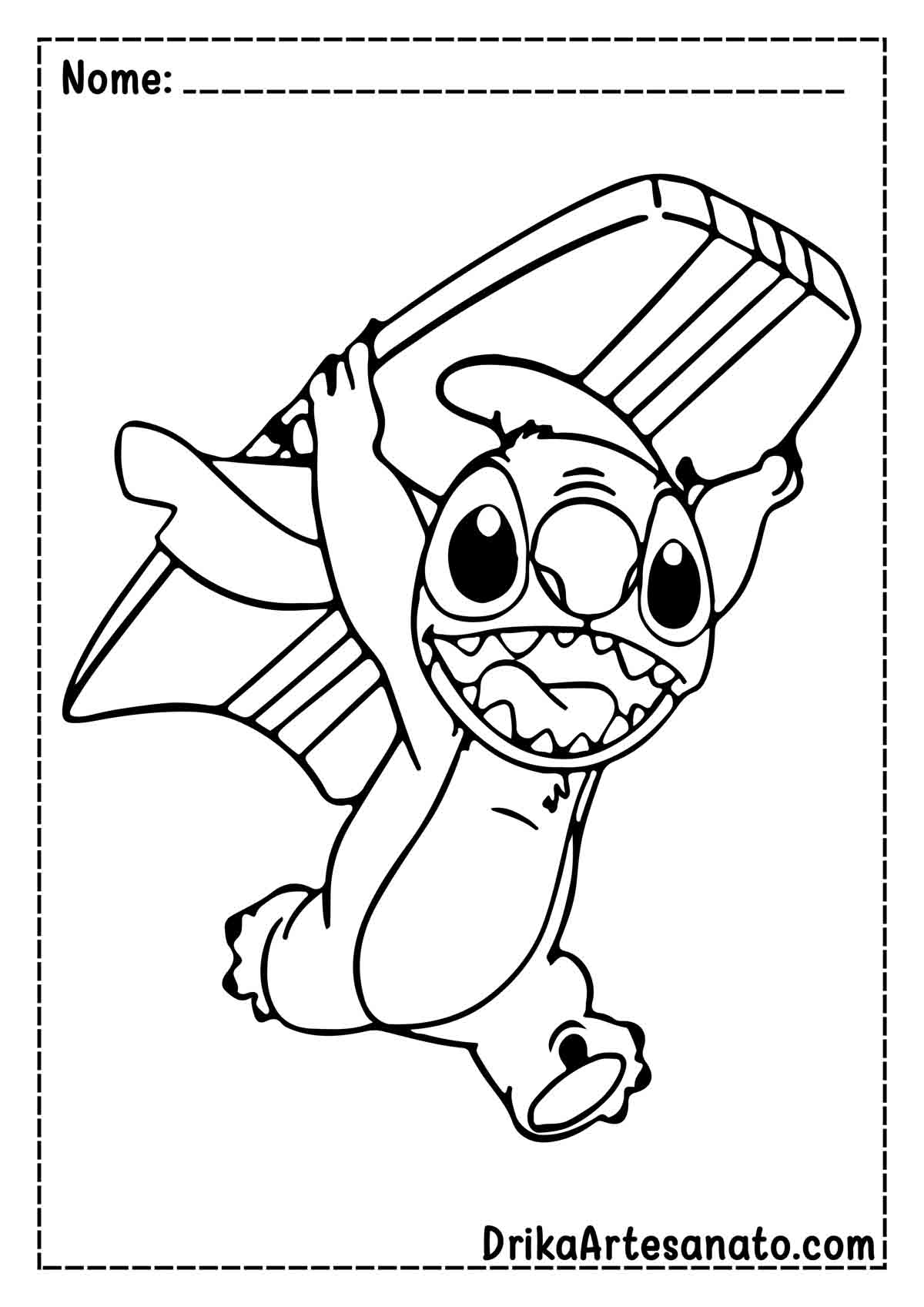 desenhos para colorir stitch