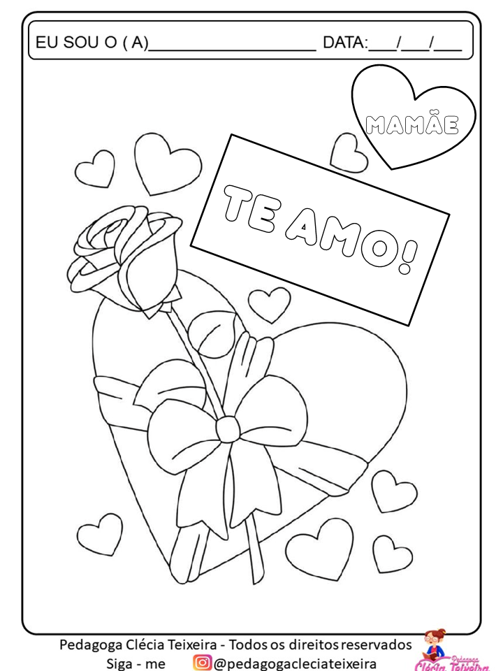 desenho de flores para o dia das mães