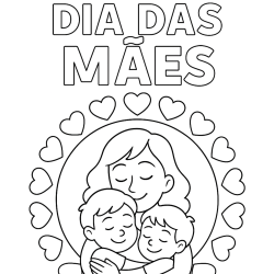 desenho de coração para o dia das mães