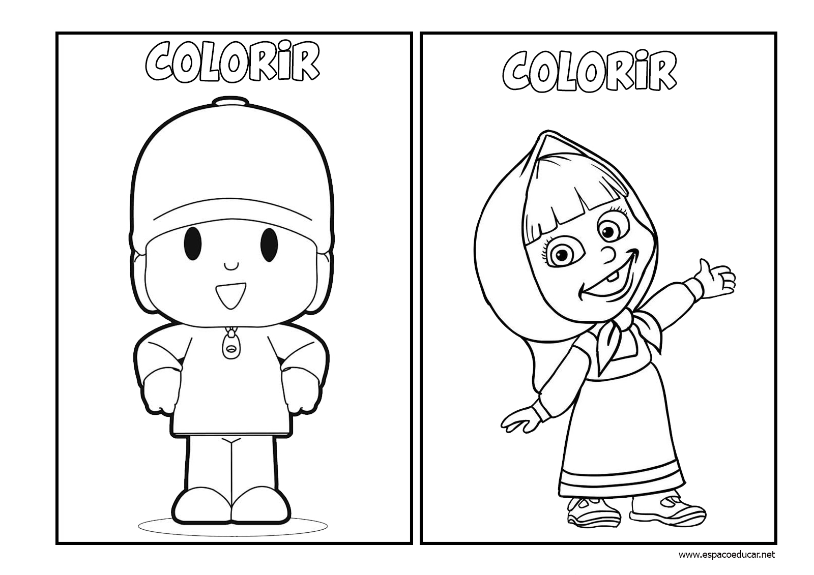 desenhos coloridos para atividades escolares