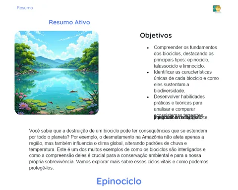 biomas epinociclo lista completa