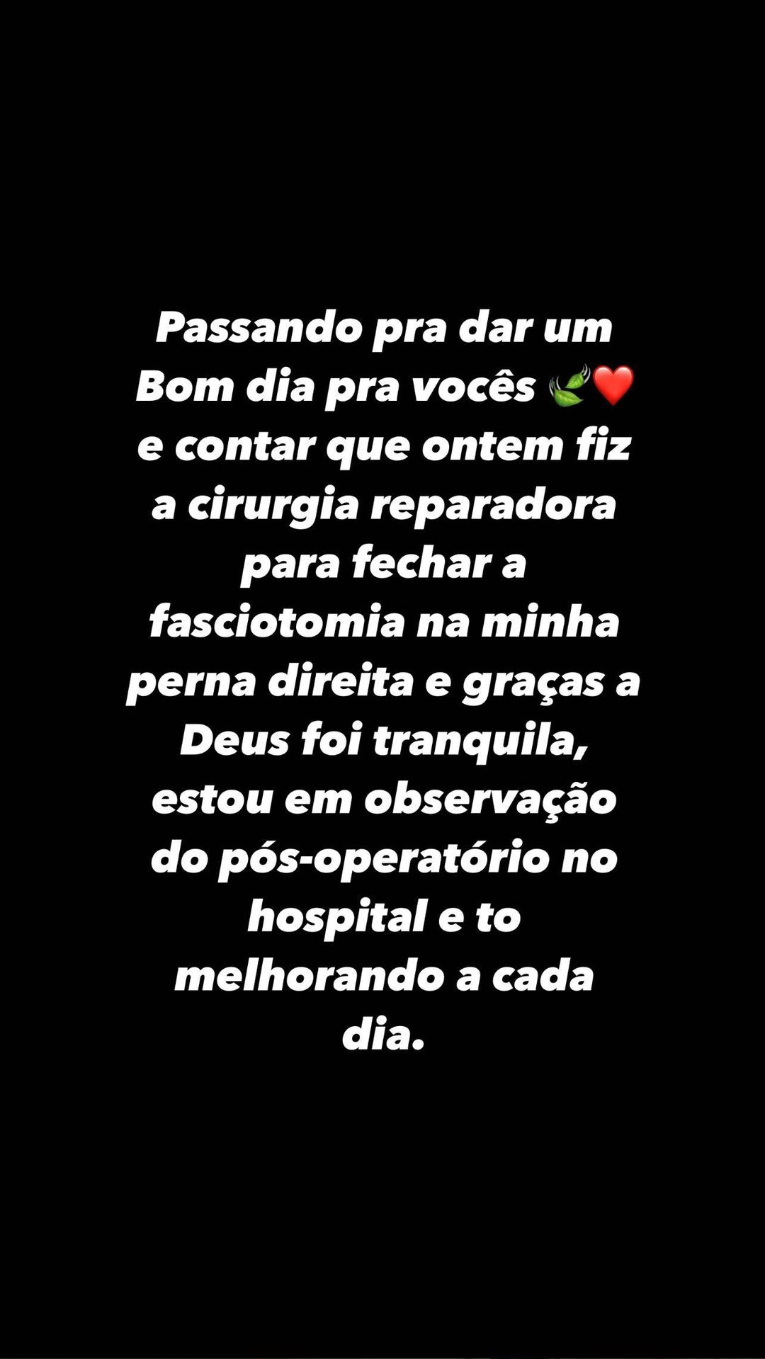 Fé e esperança antes da cirurgia