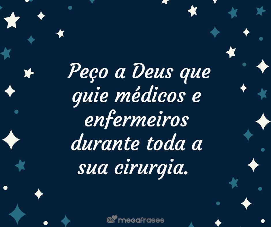 Mensagens de agradecimento a Deus após cirurgia