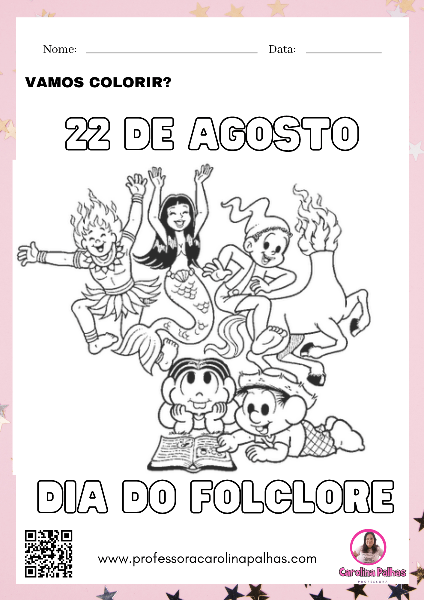 desenhos folclore brasileiro para imprimir