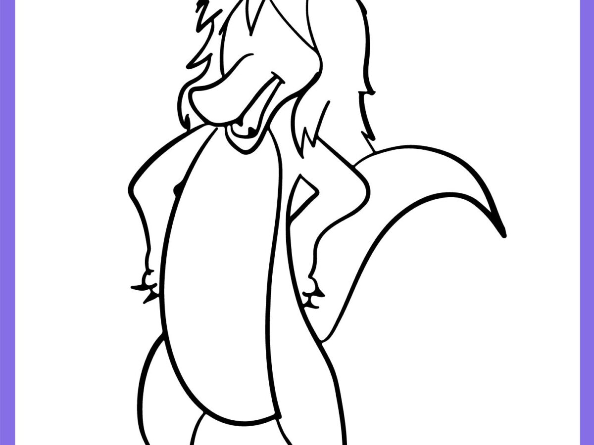 boitatá para imprimir e colorir