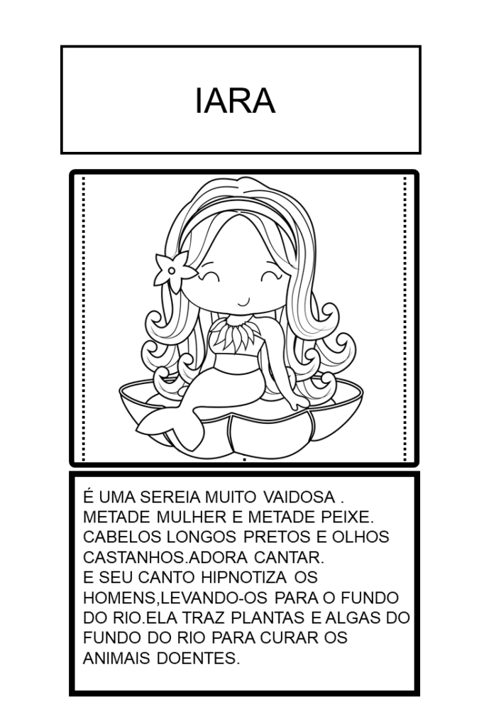 lendas brasileiras para colorir pdf