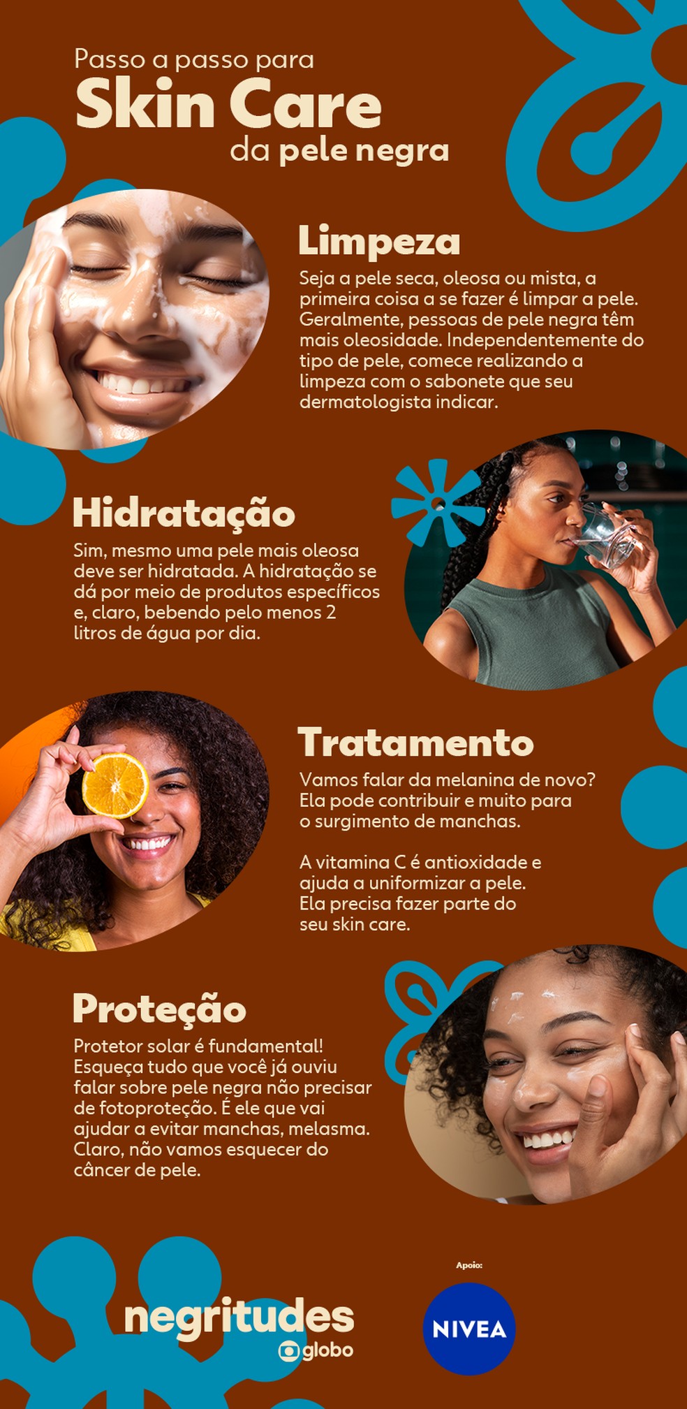 5 passos para uma pele com melanina radiante