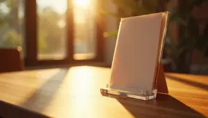 Display de mesa: o material que dura mais e o que é só para emergência