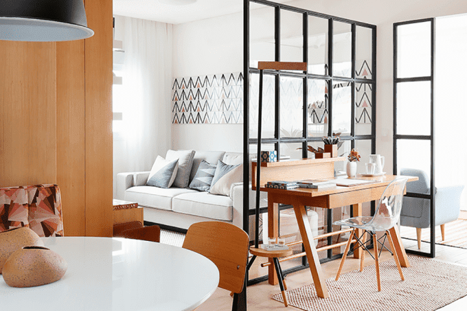 erros ao escolher divisória de vidro para sala pequena