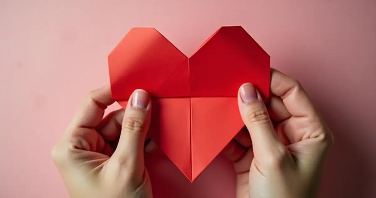 Dobradura de Coração: Guia Passo a Passo para Declarações de Amor