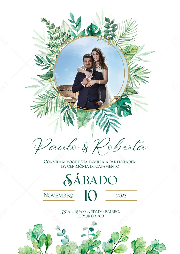 modelo convite casamento para imprimir