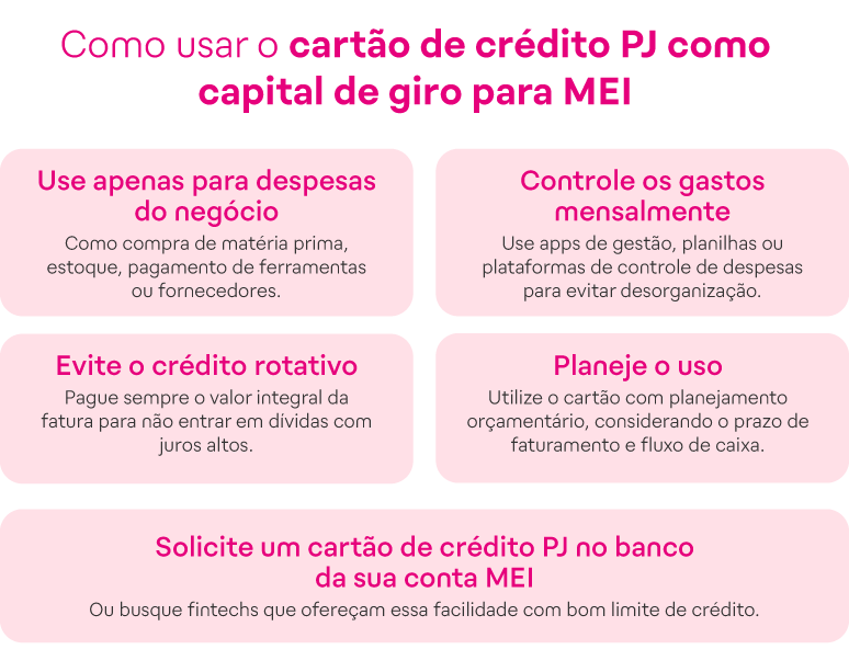 5 passos para um capital de giro mei saudável