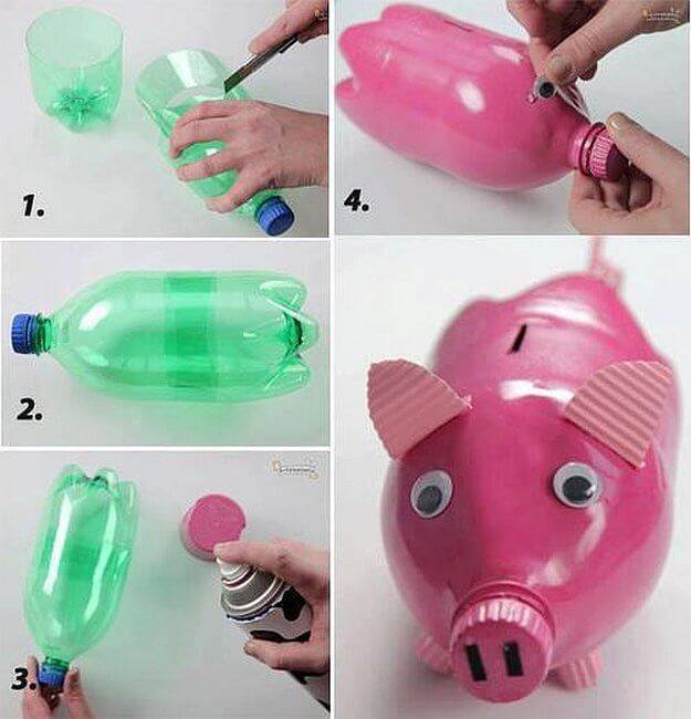 como pintar garrafa pet