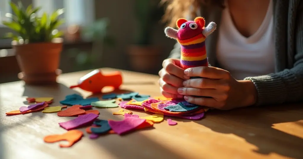 Fantoche de meia: como R$15 criam memórias que duram a vida toda