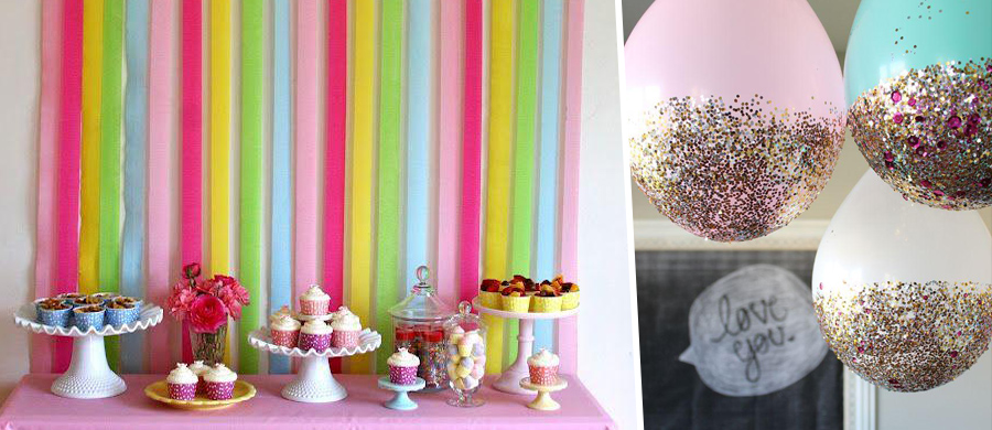 decoração de festa de aniversário com balões