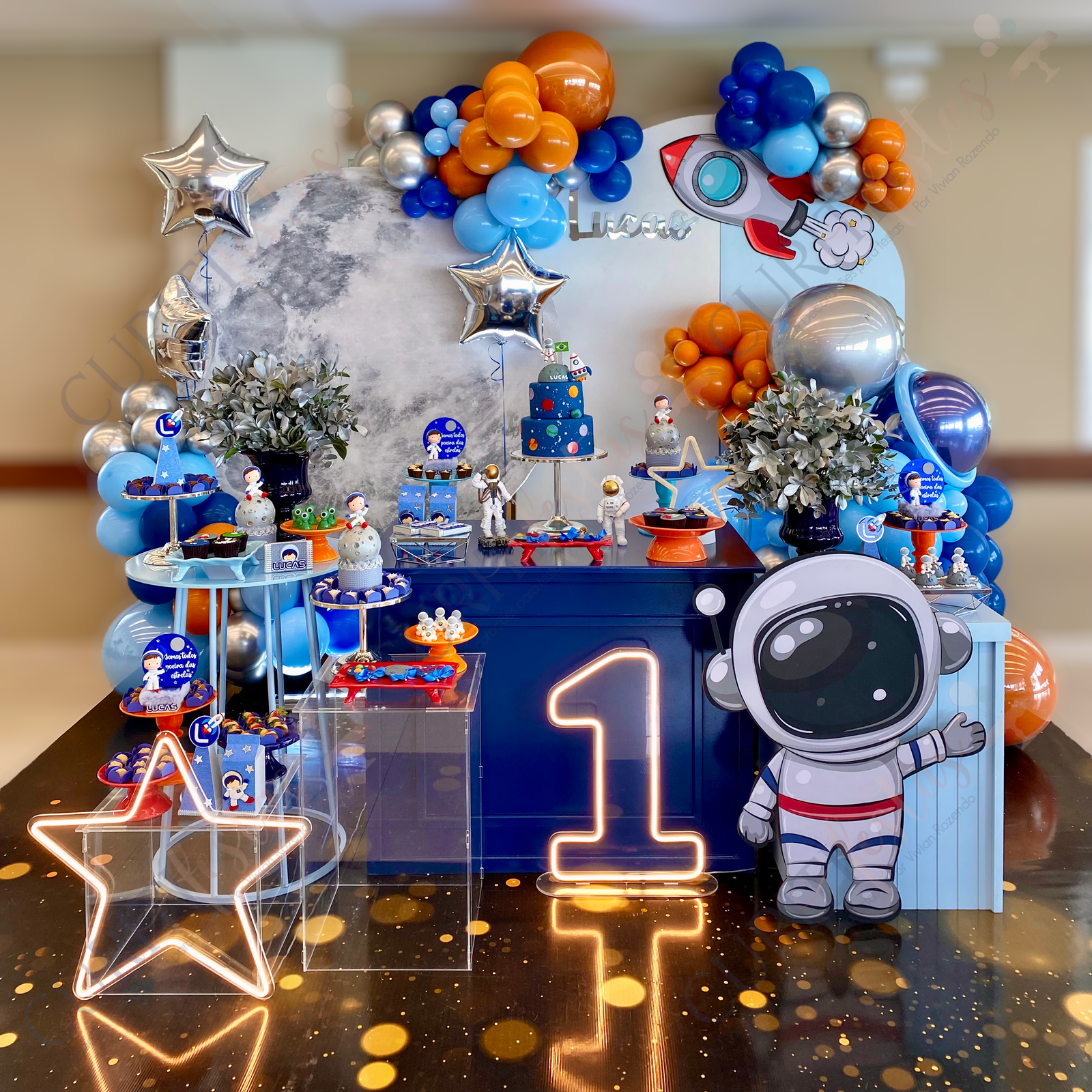 Festa astronauta infantil