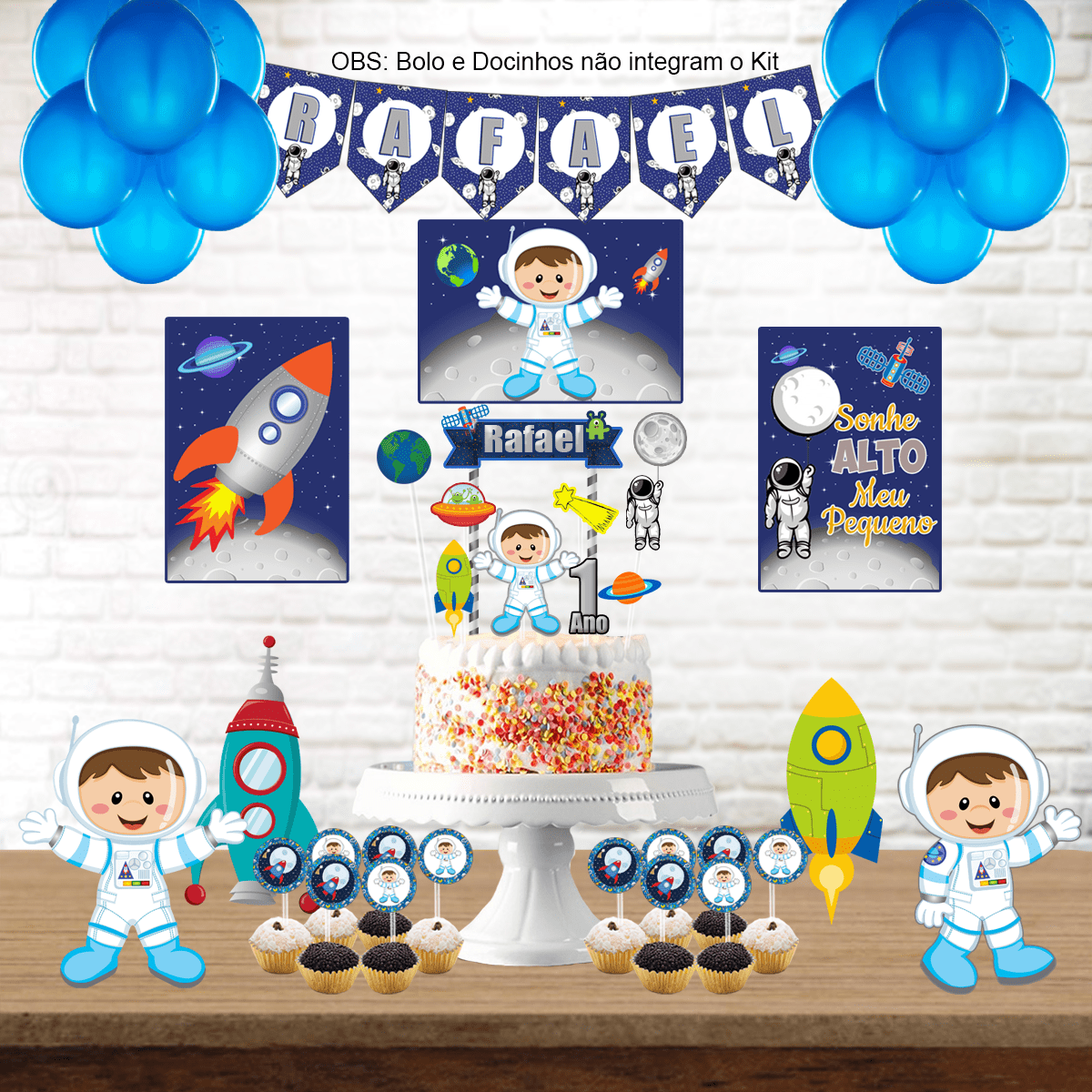 Decoração festa astronauta