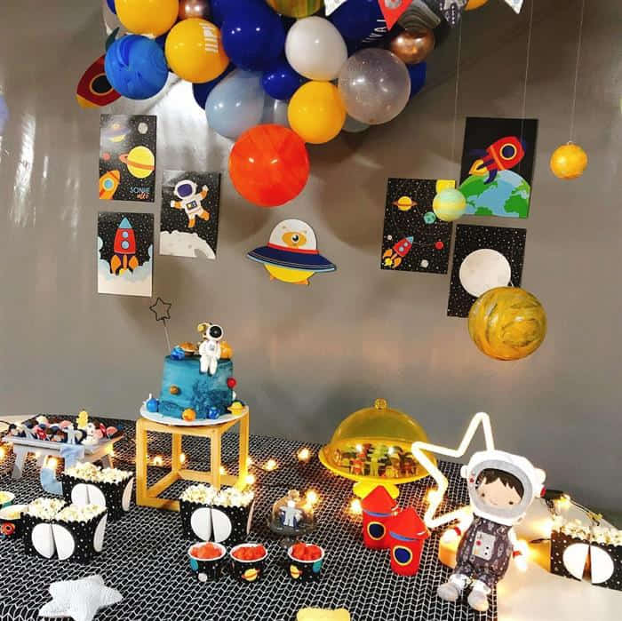 Bolo tema astronauta