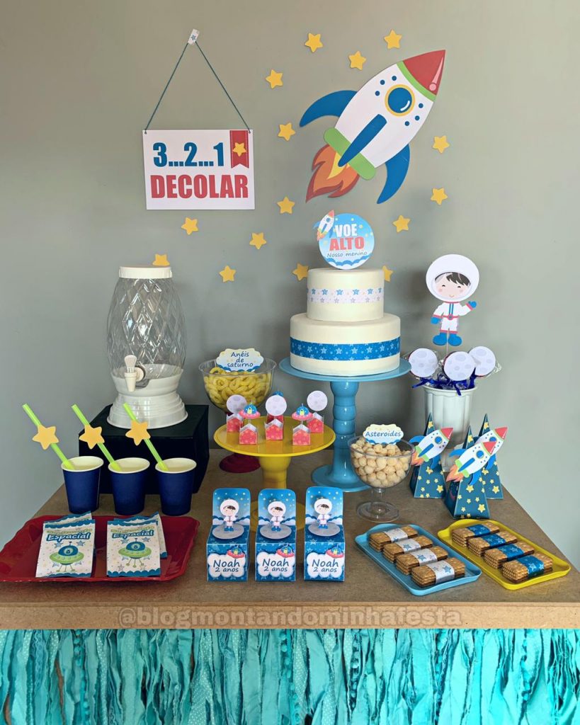 Painel festa astronauta