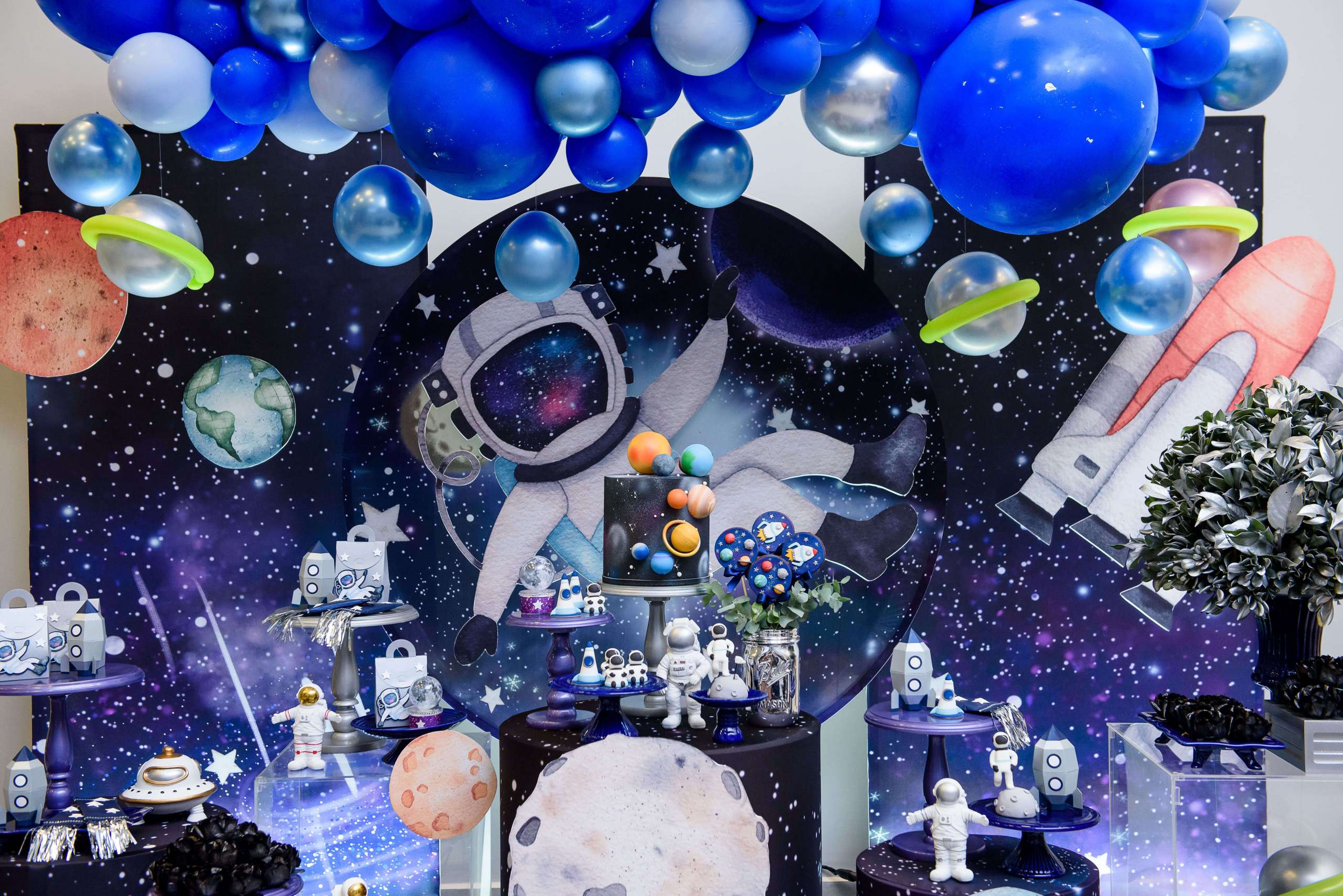 Painel festa astronauta