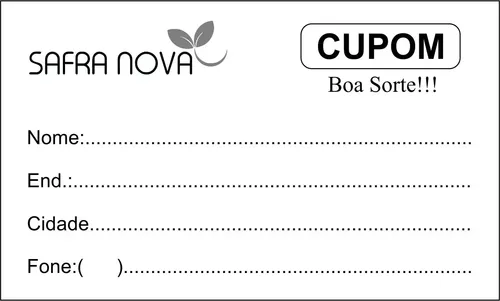 sorteio com canhoto