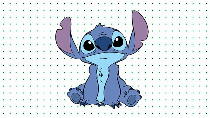 desenho do stitch com asas para colorir
