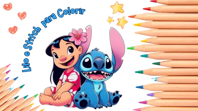 desenho do stitch com asas para colorir