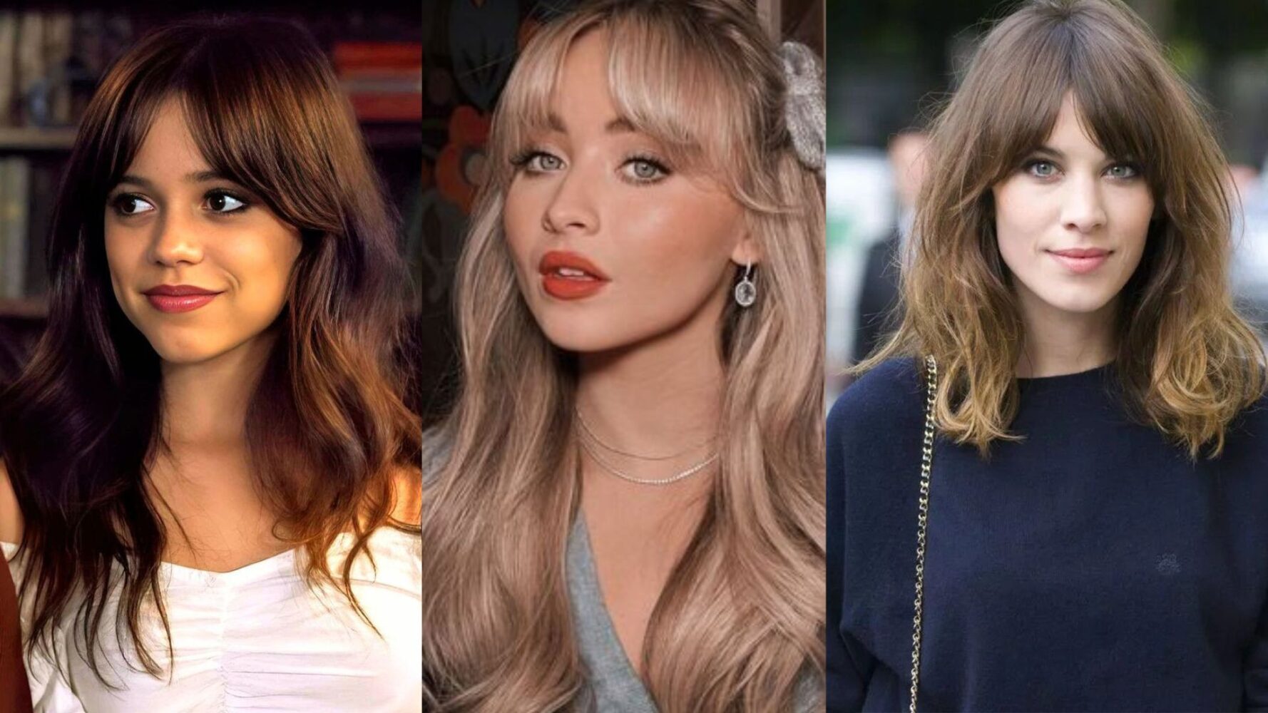 como estilizar franja cortina para cabelo cacheado