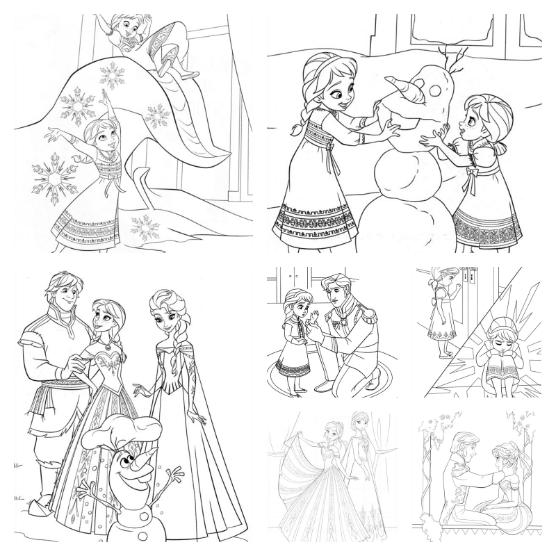 frozen desenho para colorir