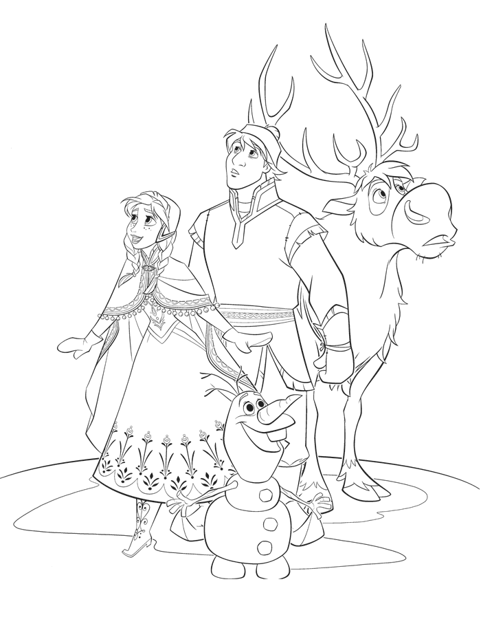 desenhos de Olaf para colorir em PDF
