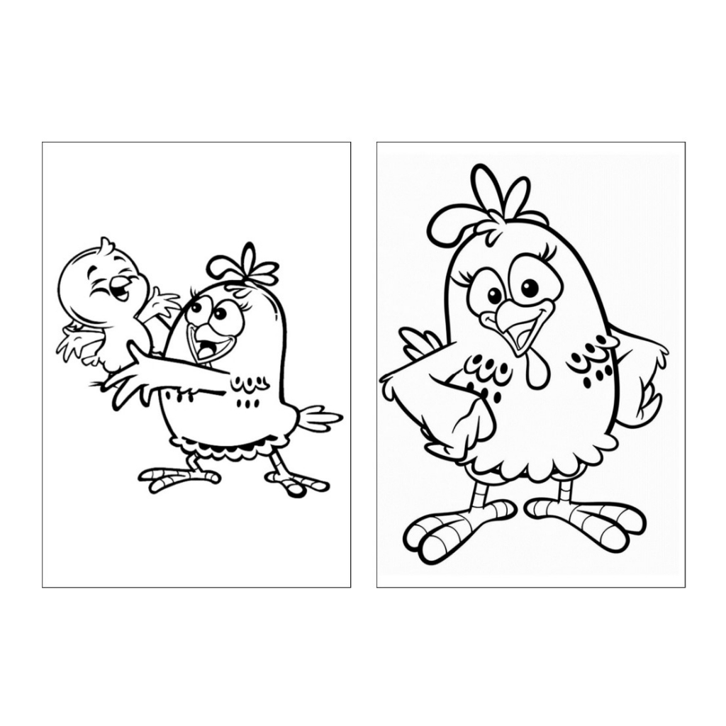 personagens da galinha pintadinha para colorir