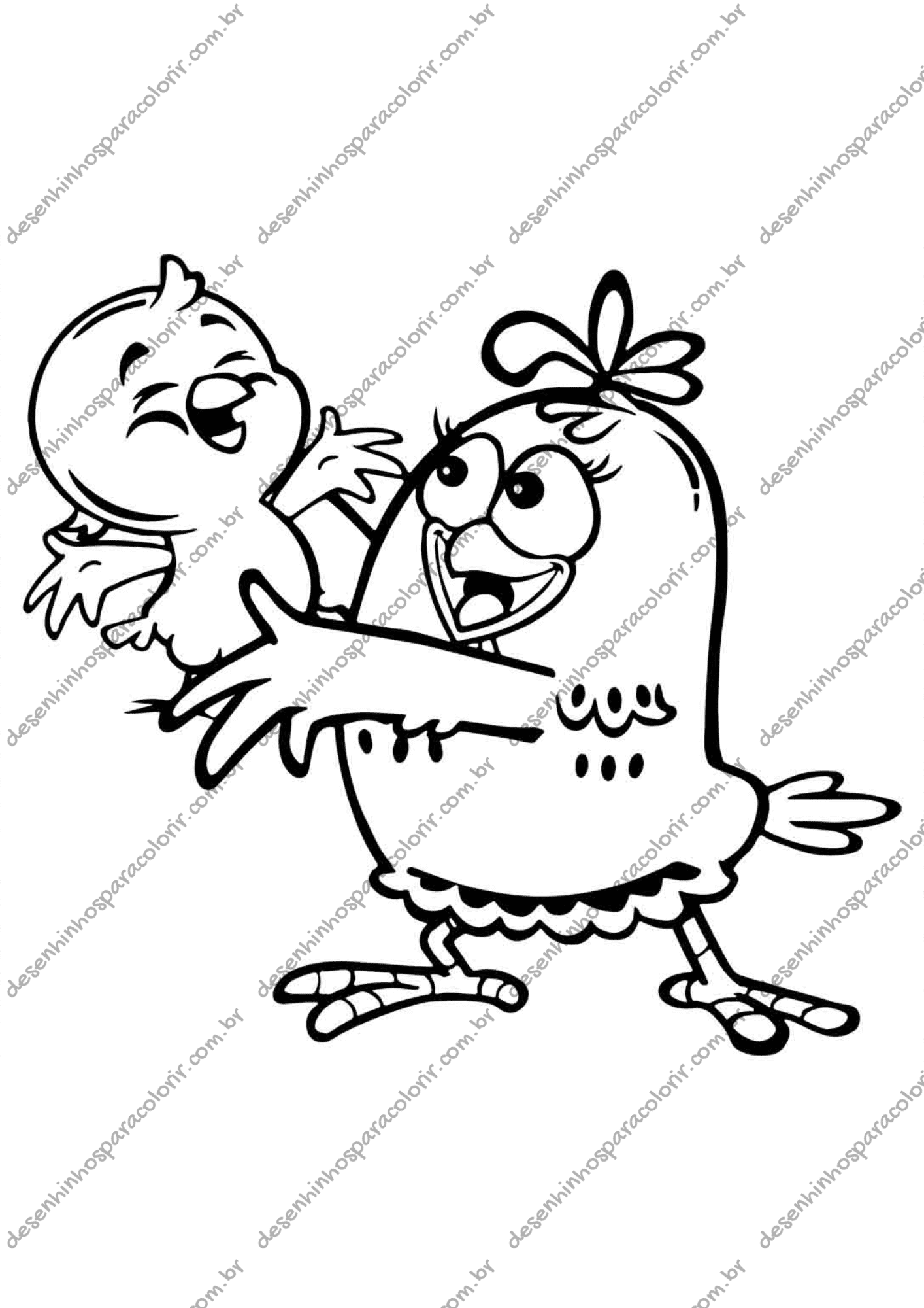 baratinha para colorir