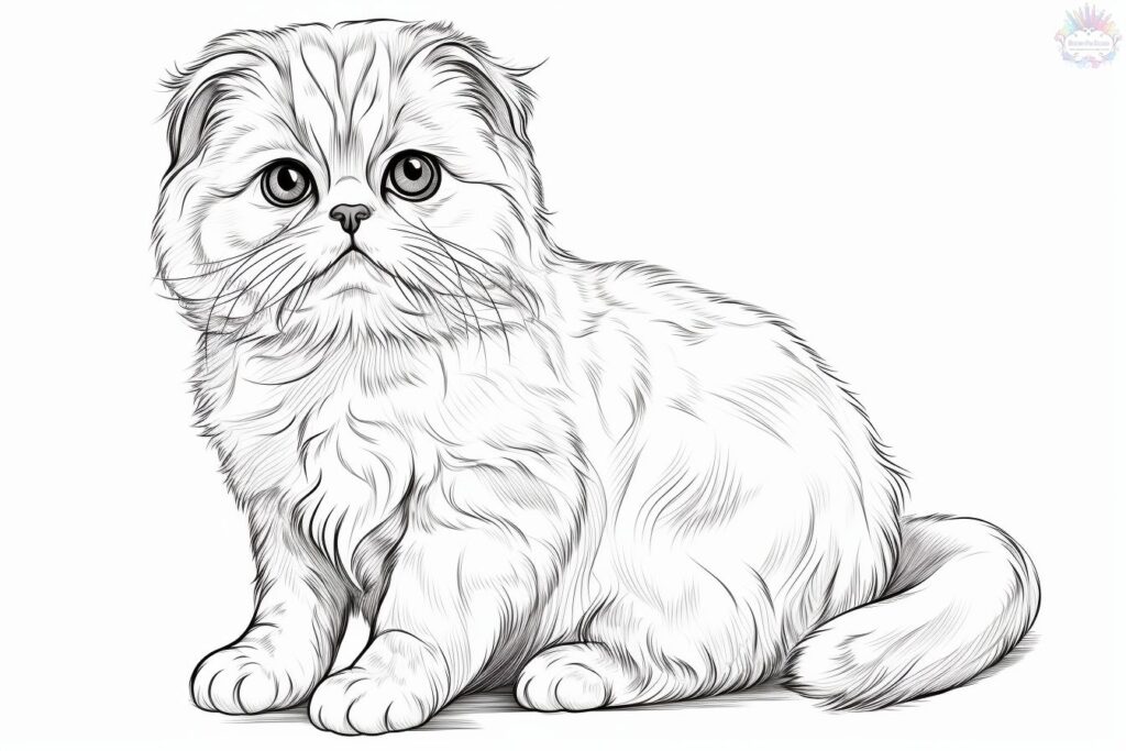 gato para colorir